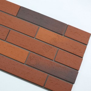 60mm*240mm窯變仿老磚仿劈開(kāi)磚工程自建房別墅福建廠家外墻磚