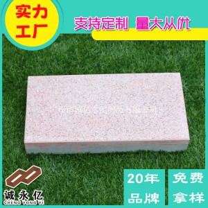 珠海供應(yīng)50厚海綿城市水泥預(yù)制PC磚 仿花崗巖水磨面鋪路磚