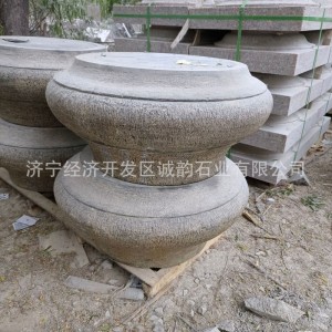 廠家直銷青石柱腳石 空心包柱石 石雕柱礎石 鼓形柱頂石 柱墩子