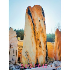 大型晚霞紅景觀石刻字石 公園廣場(chǎng)風(fēng)景石 紋路清晰 支持刻字