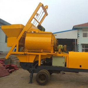 攪拌泵車一體機 強制混凝土攪拌泵送一體機 concrete mixer pump