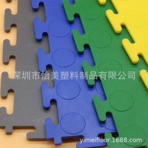 PVC地板耐磨耐壓PVC地膠汽修廠車間車庫停車場塑料地板拼接地墊