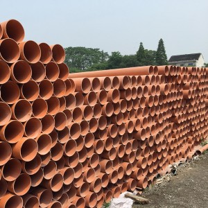 定制PVC大口徑電纜管地埋式 高壓電力保護管電工穿線塑料管
