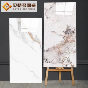 佛山地磚爵士白通體大理石瓷磚600x1200魚肚金墻磚潘多拉地板磚